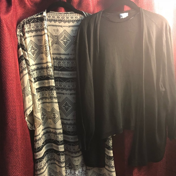 Tops - 2 open cardigans